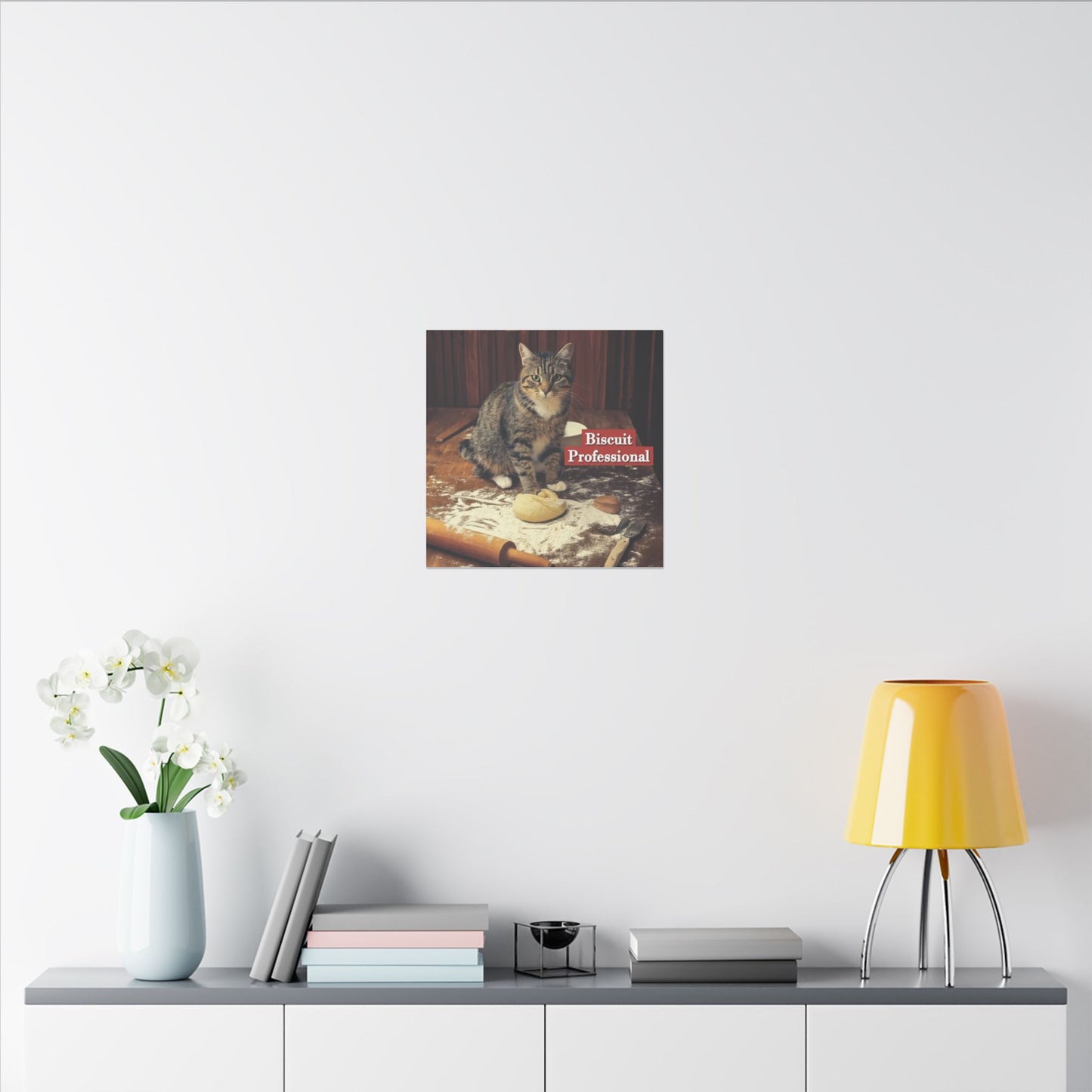 Canvas Print, Cat Making Biscuits, Professional Kneading Cat Wall Art, Kitty Lover Gift, Matte Stretched Decor, Multi-Size, Home Decoration