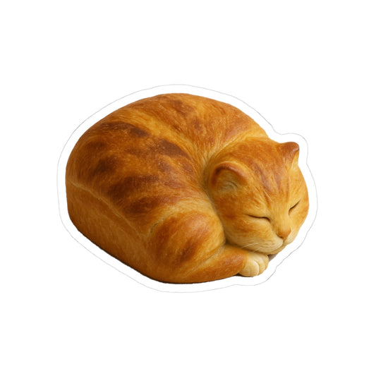 Cat Loaf Kiss-Cut Stickers - A perfectly rested dough design