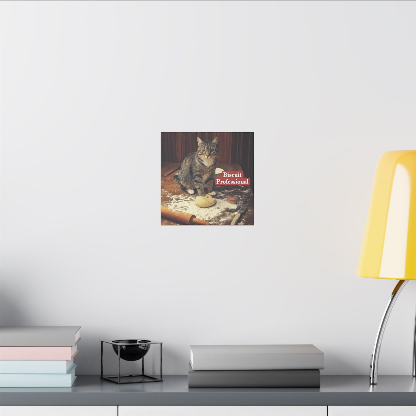 Canvas Print, Cat Making Biscuits, Professional Kneading Cat Wall Art, Kitty Lover Gift, Matte Stretched Decor, Multi-Size, Home Decoration